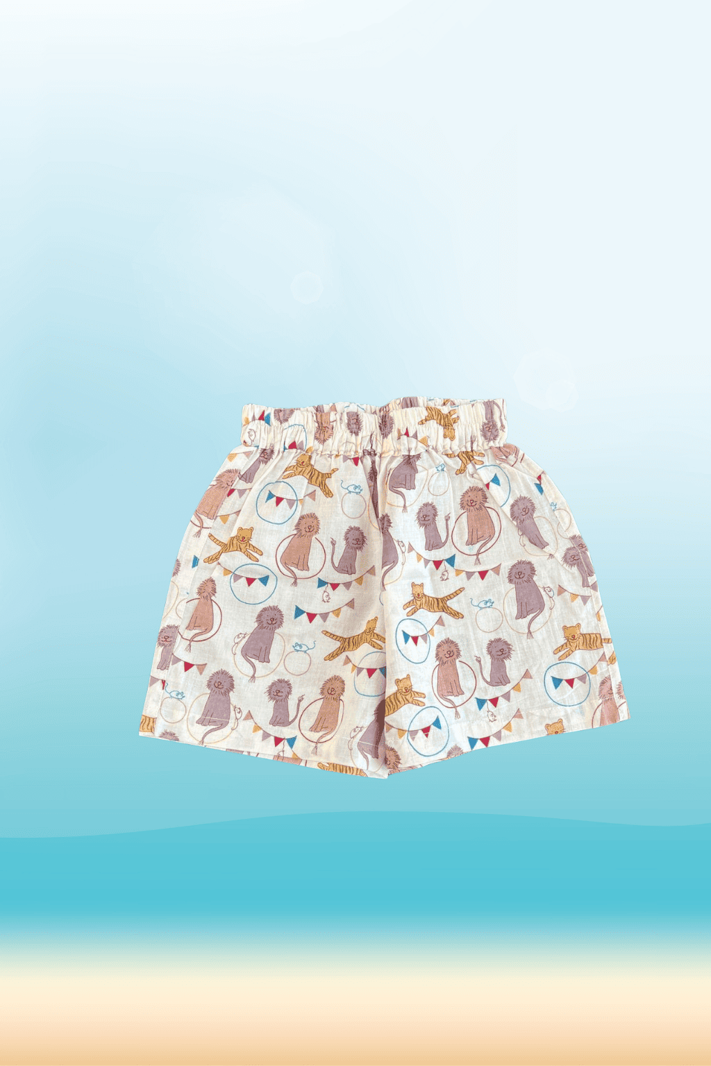 Circus Animal Co-ord Shirt & Shorts Set – 100% Cotton (1–10 Years)