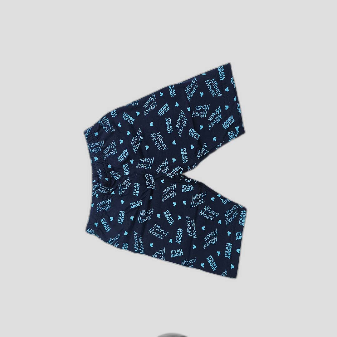 Boys' Blue Cotton Capri – Comfortable Everyday Wear