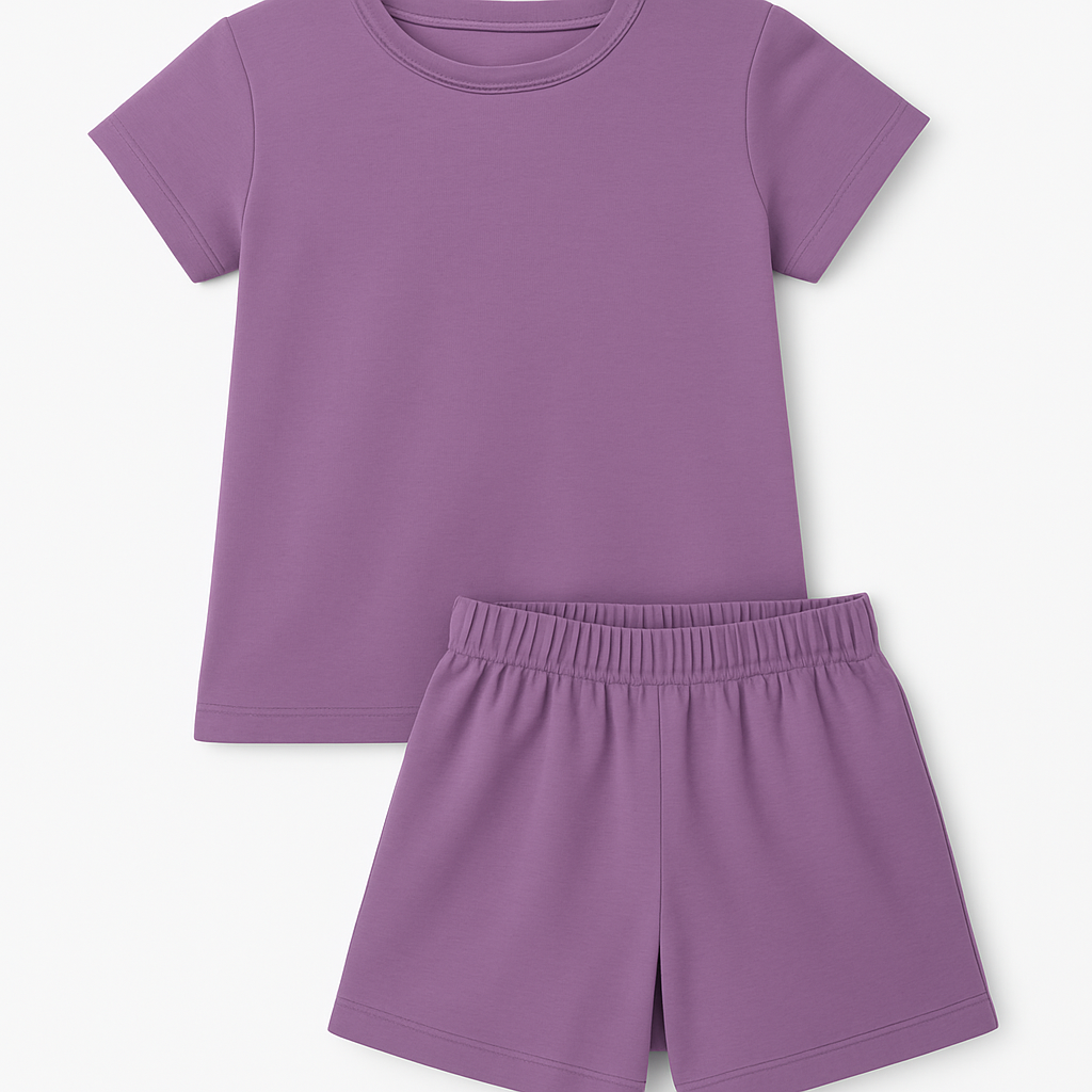 Cucu Cuddles Girls' Fairy Tale Purple Tee & Shorts Set