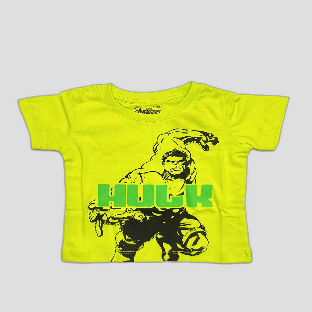 Boys Neon Green Hulk Graphic T-Shirt