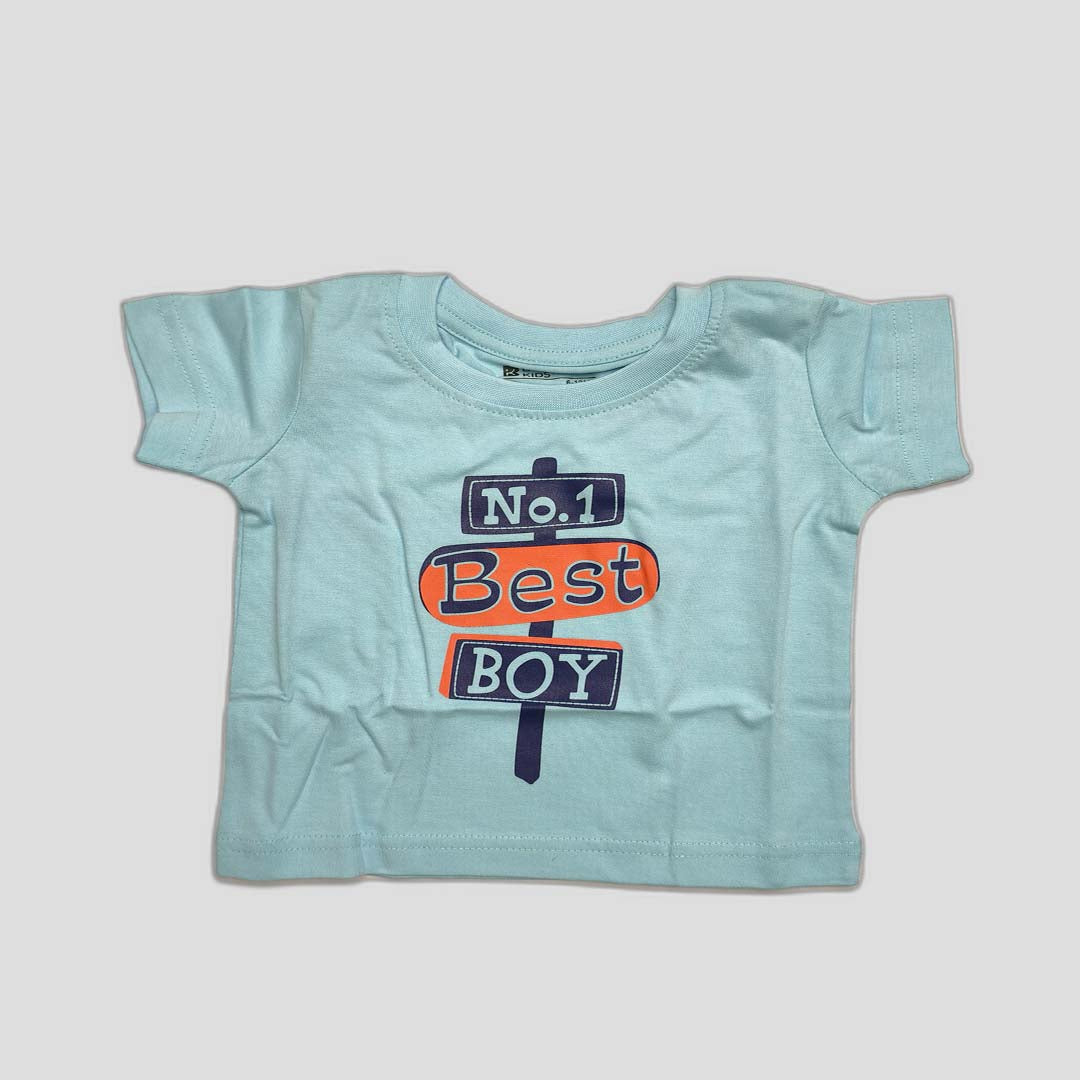 Sky Blue Boys T-Shirt – No.1 Best Boy Graphic Tee