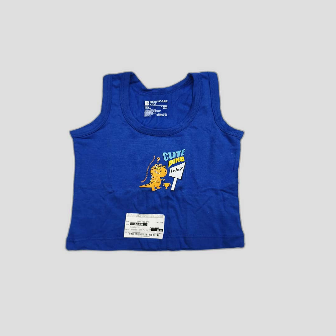 Unisex Kids Cotton Vests – Multicolour Pack, Fun Prints