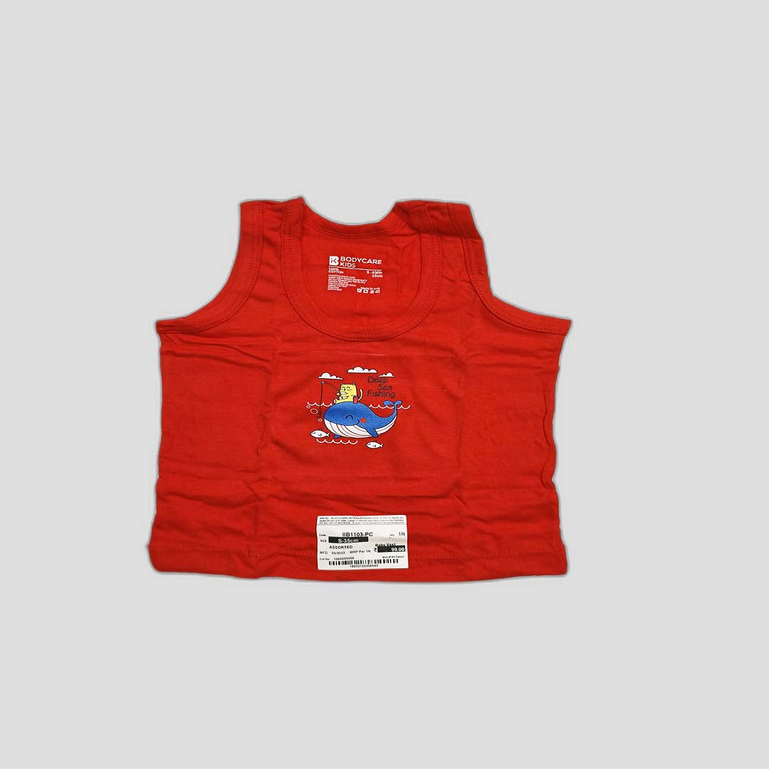 Unisex Kids Cotton Vests – Multicolour Pack, Fun Prints