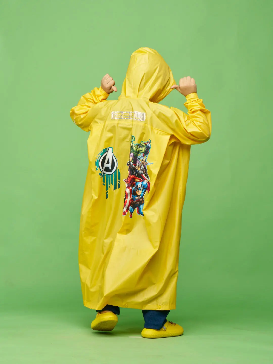 Zeel Mighty Star Raincoat for Boys Avengers Print (9-10 Years)