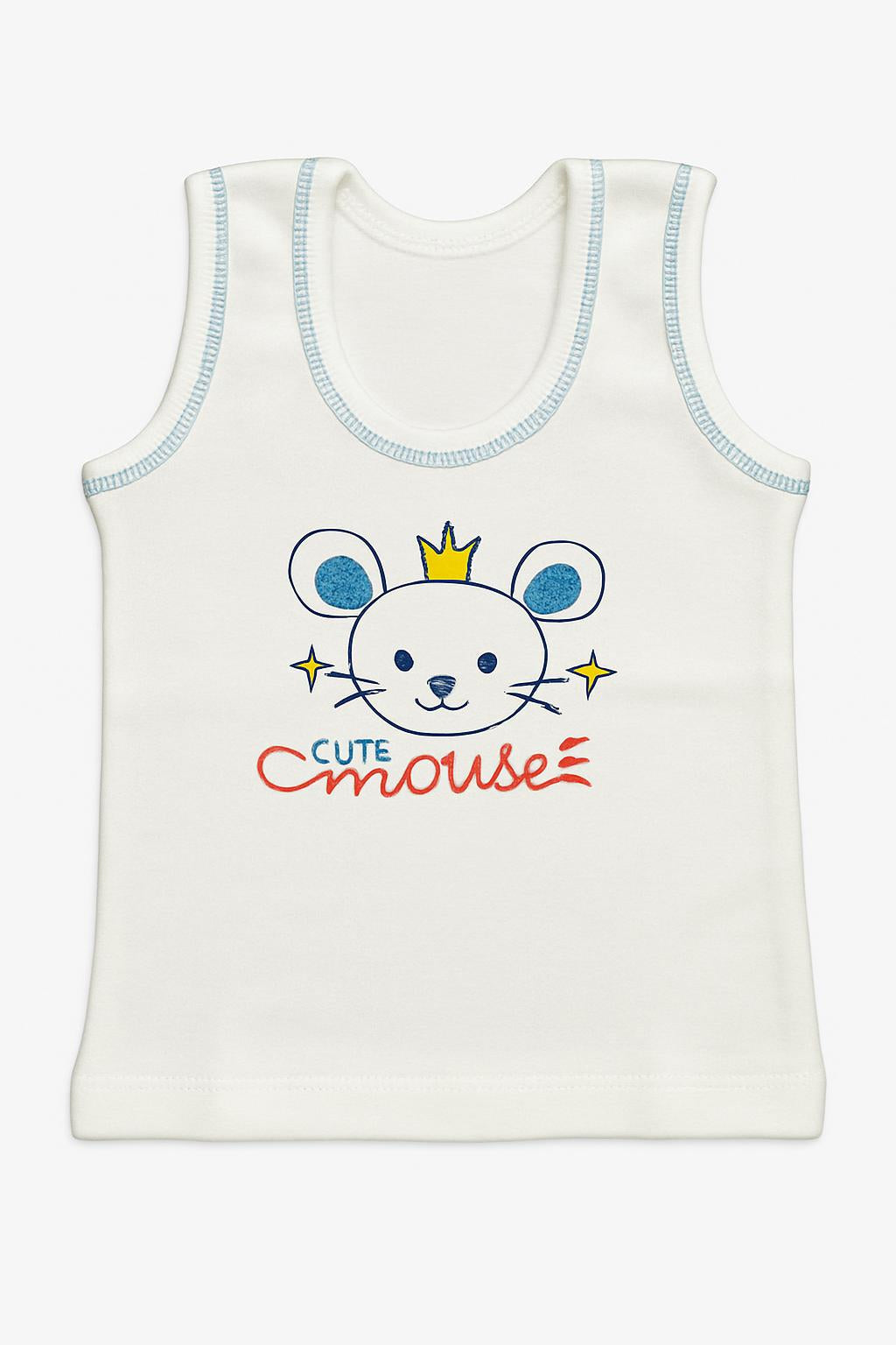 Unisex Kids Cotton Vest - Fun Cartoon Prints, Soft & Comfy