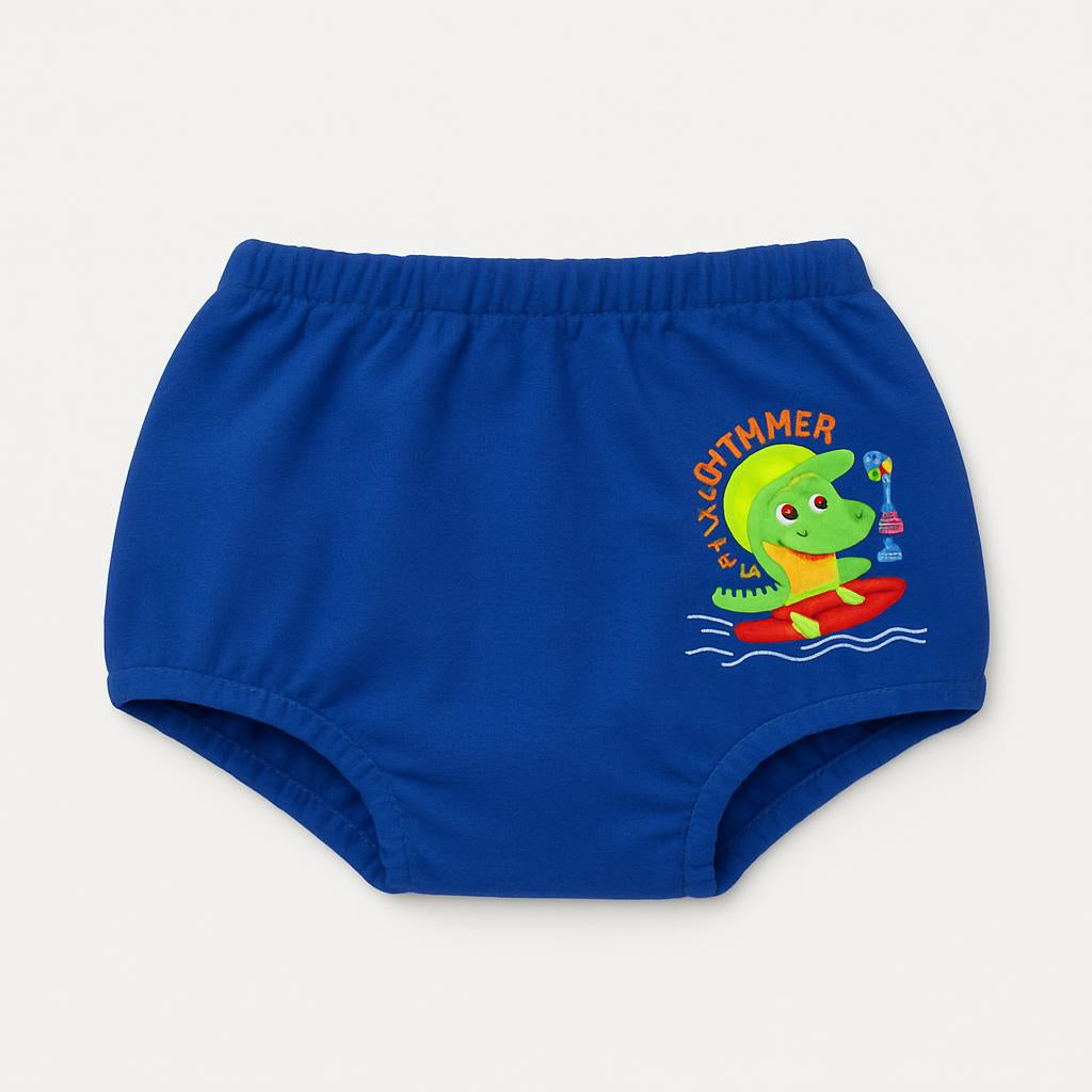Unisex Cotton Trunks - Red, Yellow & Blue, Fun Prints