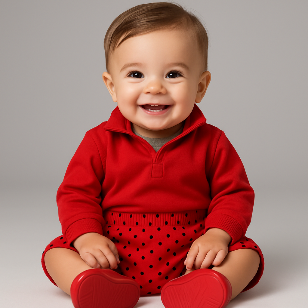 Girls' Classic Red Shorts – Vibrant Everyday Staple