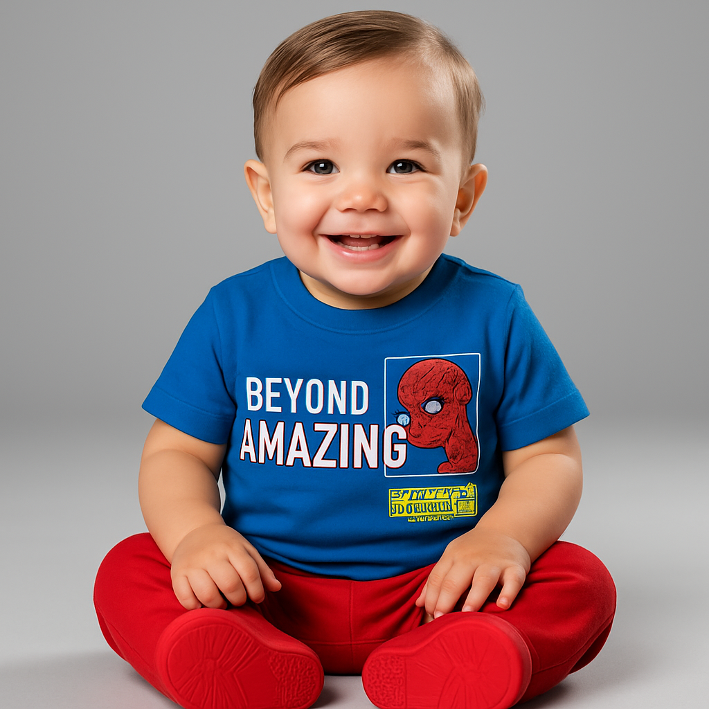 Boys Blue Spiderman 'Beyond Amazing' Graphic T-Shirt