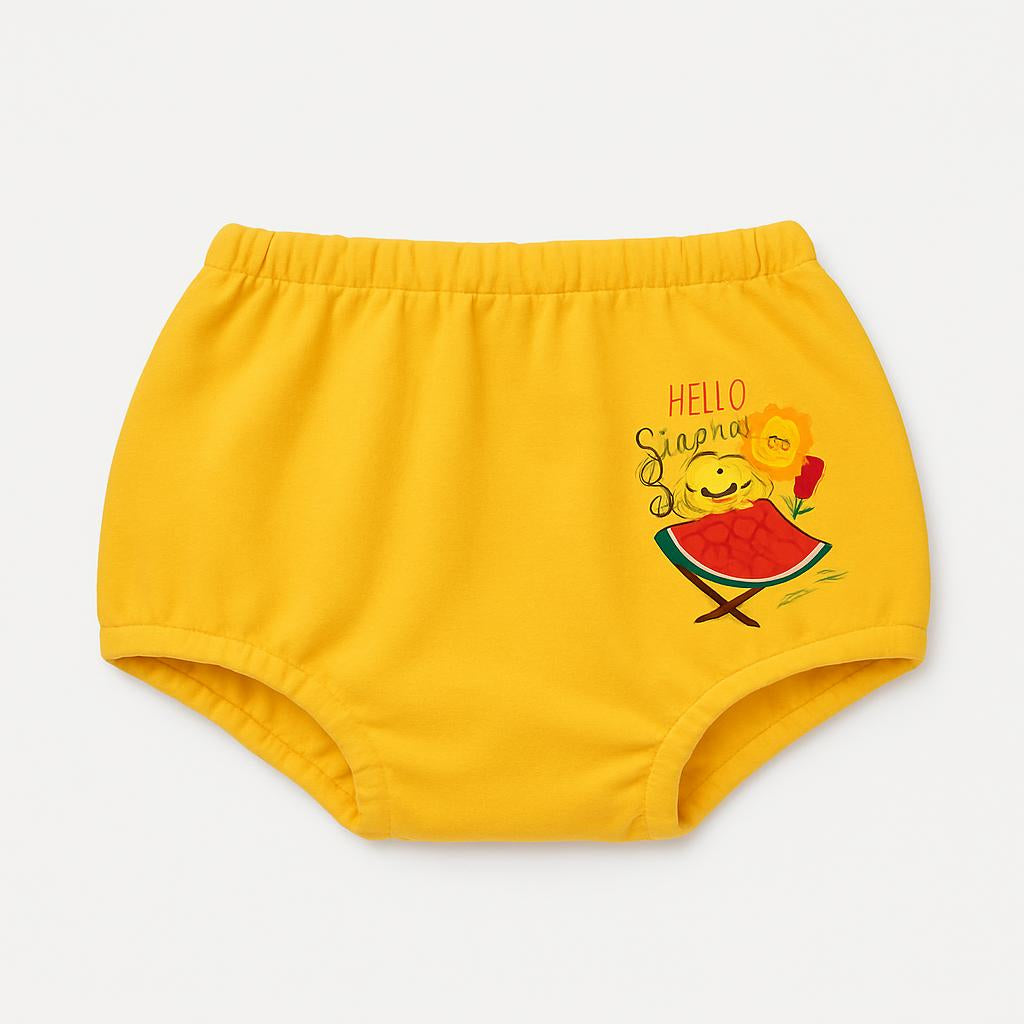 Unisex Cotton Trunks - Red, Yellow & Blue, Fun Prints