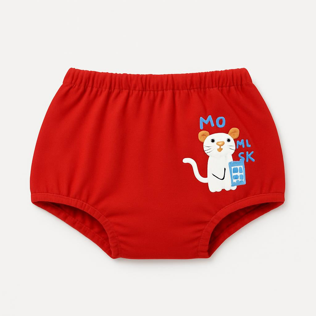 Unisex Cotton Trunks - Red, Yellow & Blue, Fun Prints
