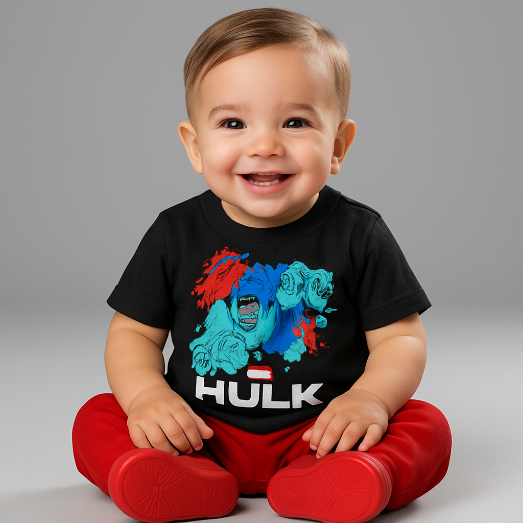 Boys' Black Marvel Hulk Graphic T-Shirt