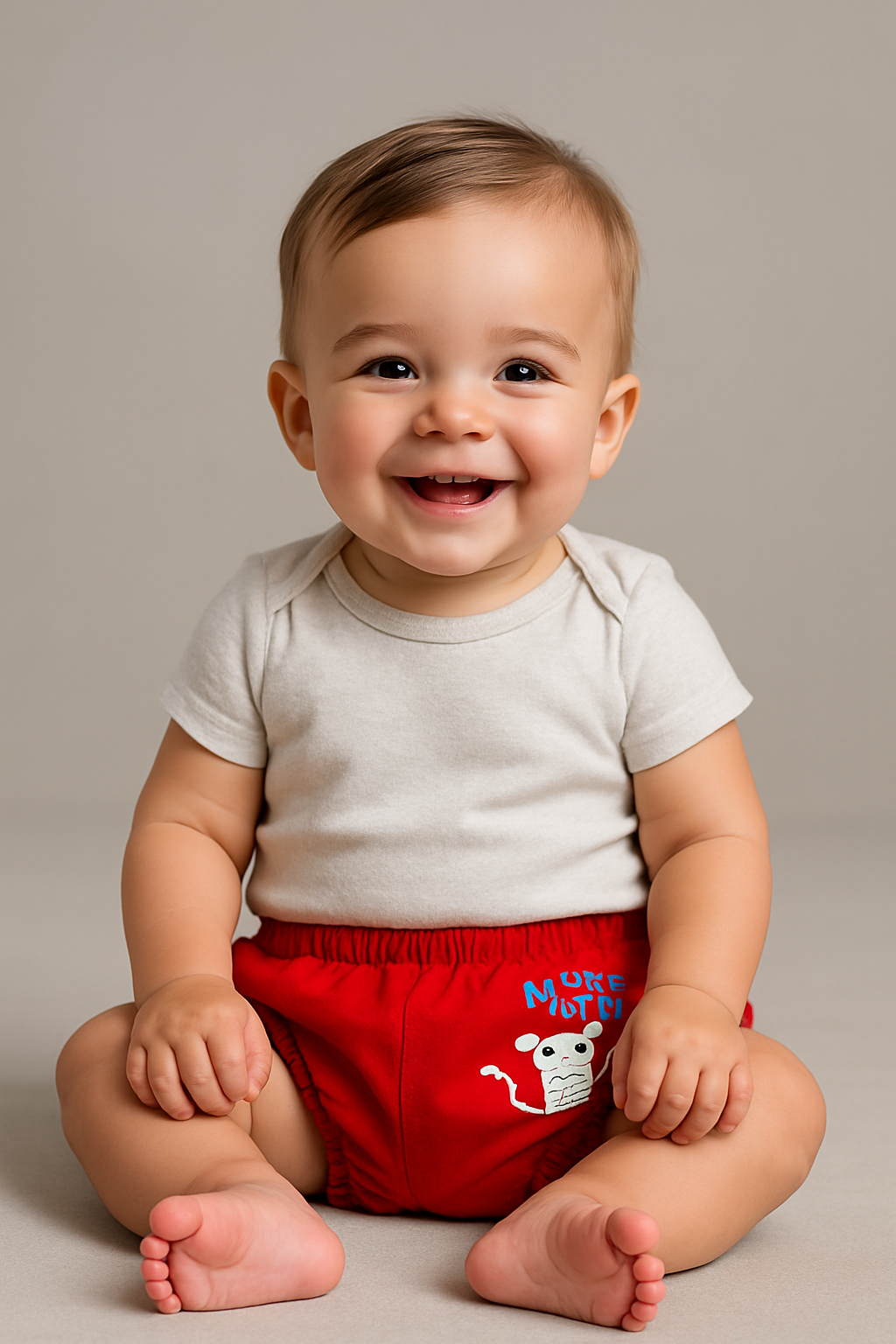 Unisex Cotton Trunks - Red, Yellow & Blue, Fun Prints