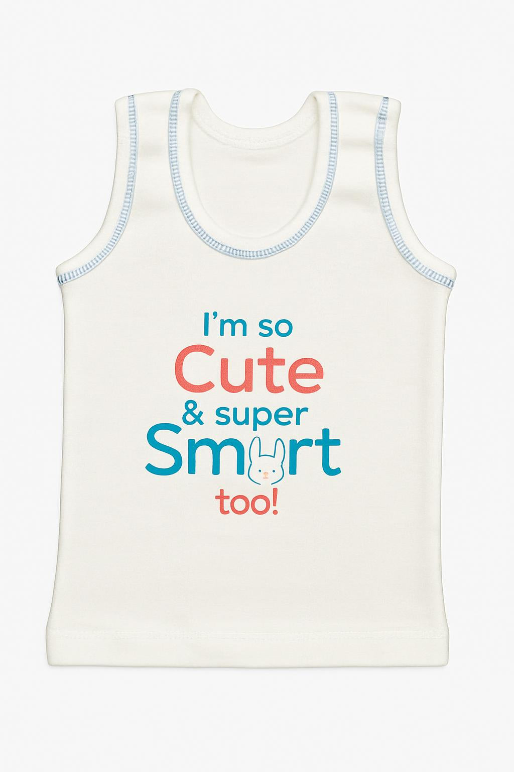 Unisex Kids Cotton Vest - Fun Cartoon Prints, Soft & Comfy