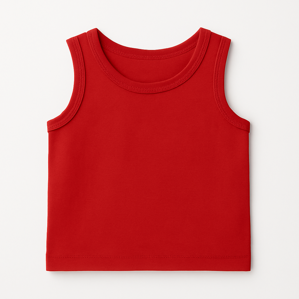 Unisex Kids Cotton Vests – Multicolour Pack, Fun Prints