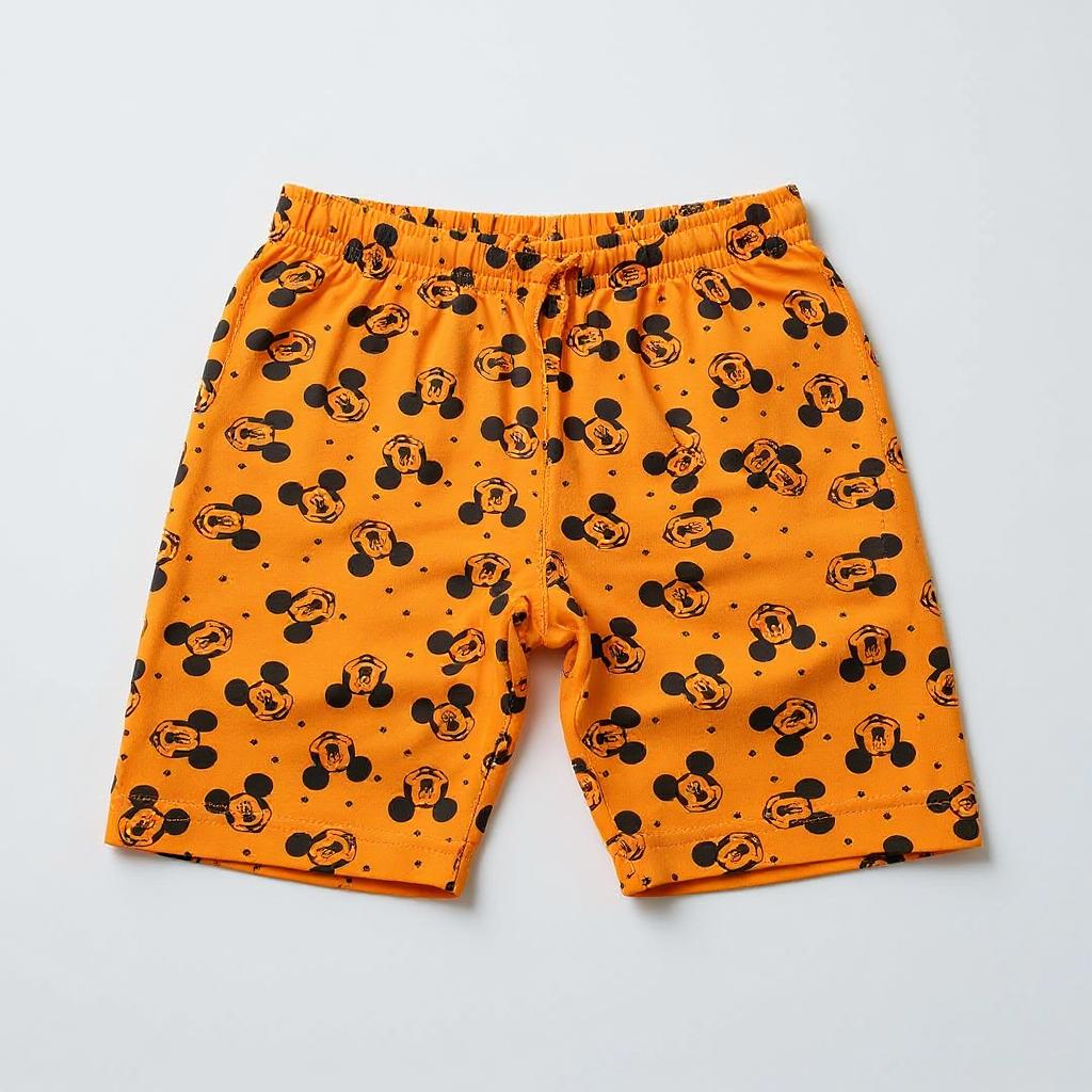 Boys' Orange Capri Pants – Casual & Comfortable Style